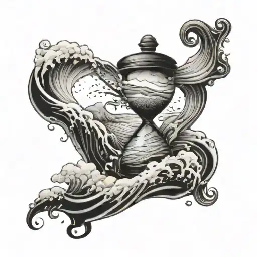 Hourglass Waves Crashing