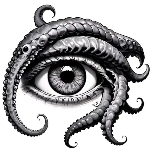 Tentacle Wrapped Around An Eye