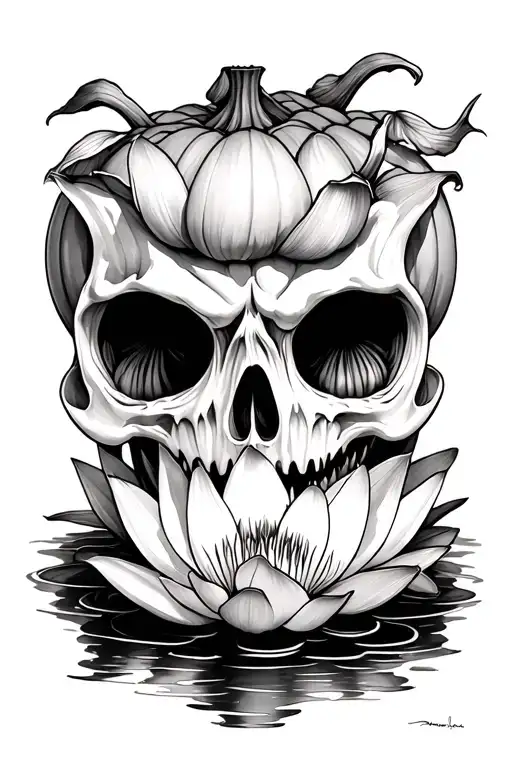 Pumpkin Water Lily Horror