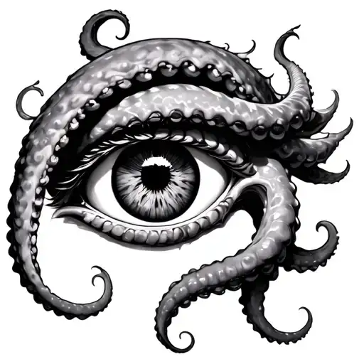 Tentacle Wrapped Around An Eye