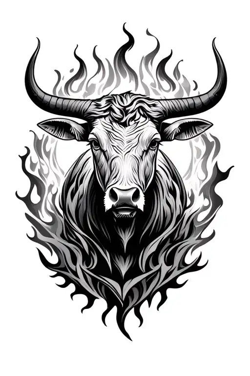 Taurus Bull Mandala Fire Yon