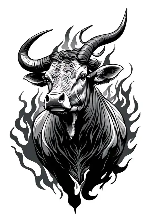 Taurus Bull Mandala Fire