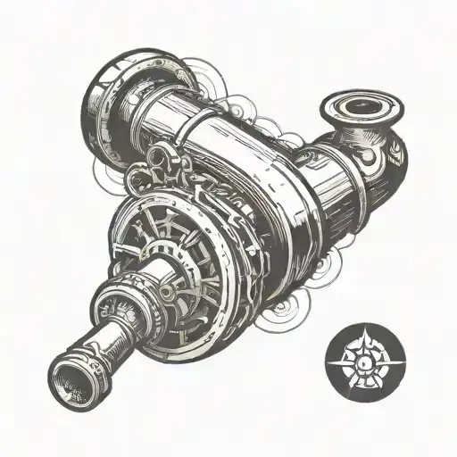 Arsenal's Original Cannon With The Horizontal Infinity Symbol Behind It