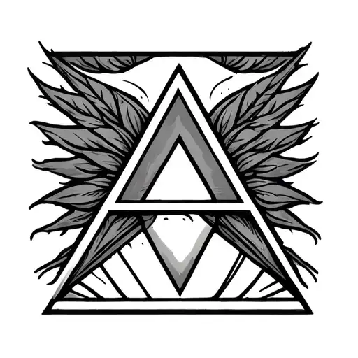 Triangle In A Triangle Symbolizing Recovery Ancient