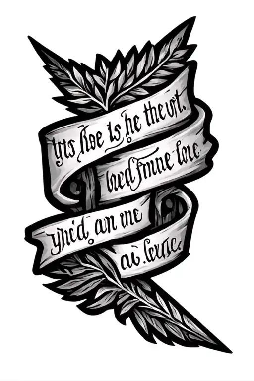 Arrow With Verse From Song