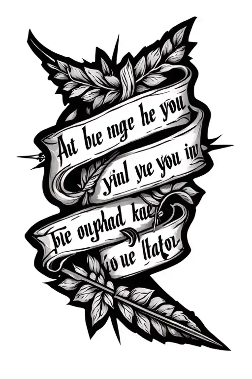 Bow Andarrow With Verse From Song