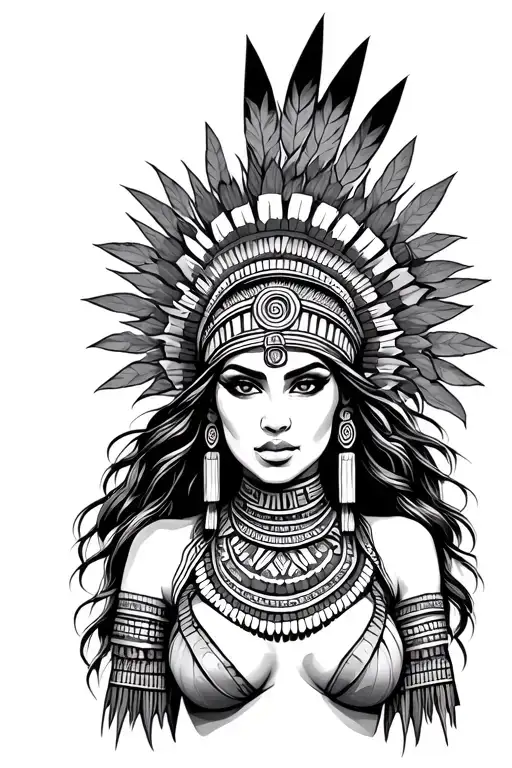 Aztec Woman Sexy Woman