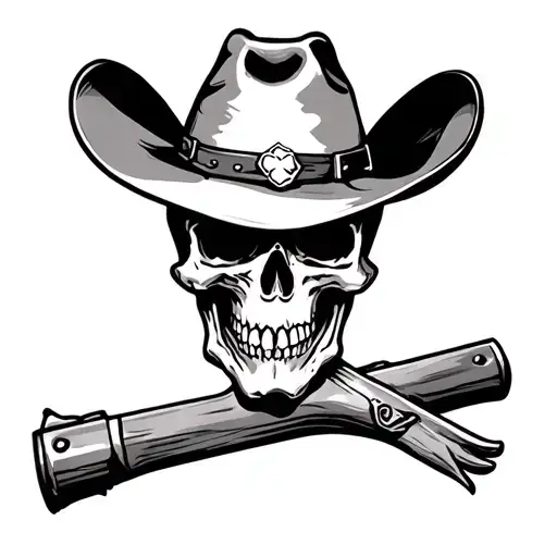 Texas With Cowboy Skull