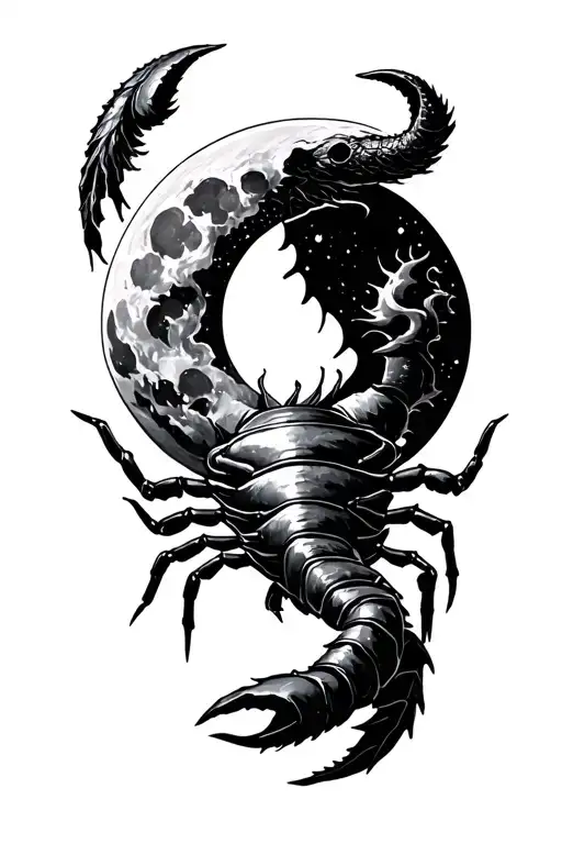 Spreaded Cards Scorpio Zodiac Sign Coulds With A Moon