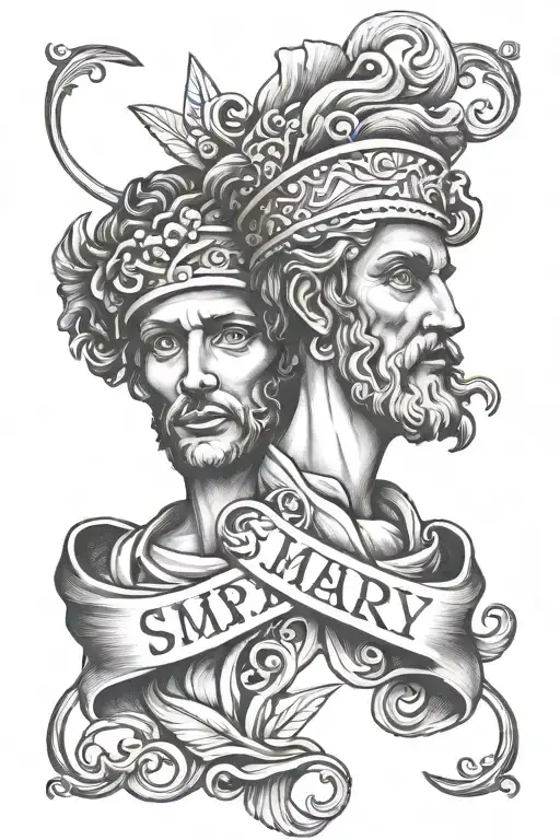 2 St Marry Images Old School Style Roman With Name Written In The Middle