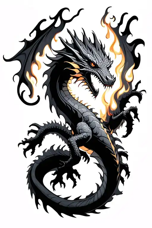 Dragon With Fire