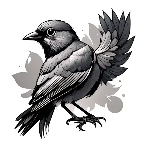 Phoneix Bird With A Semi Colon