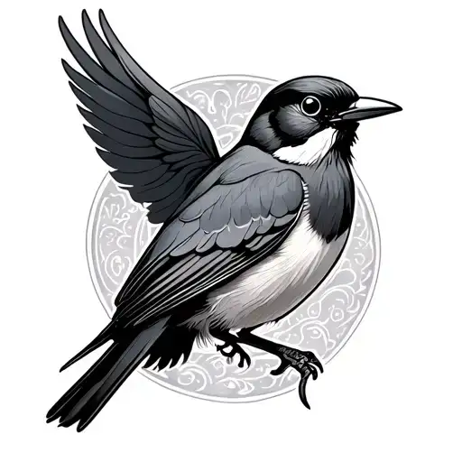 Phoneix Bird With A Semi Colon Incorporated