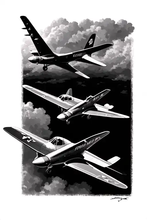 Glider Planes Flying Together Symbolizing Your Passion