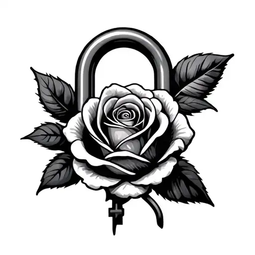Rose Shaped Lock Key Hole