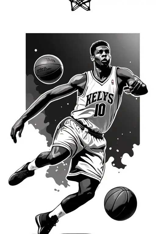 Twin Tattoo Basketball Player Passing Through Like Air