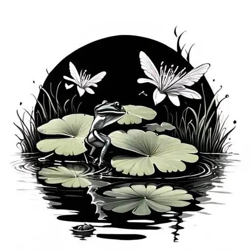 Froggs Lilly Pads And Fire Flys In Memory Of Tiley