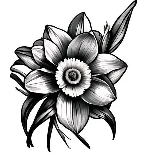 Daffodil And Cosmo Flower
