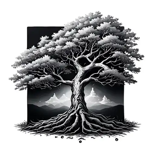 Life Tree With Dates Of Birth