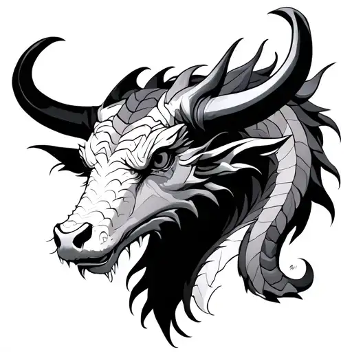 Dragon And Ox Head