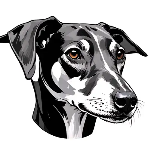 Greyhound In The Style Of Anubis God Big