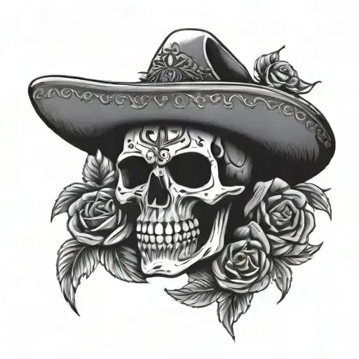 Mexican Skeleton With Cross