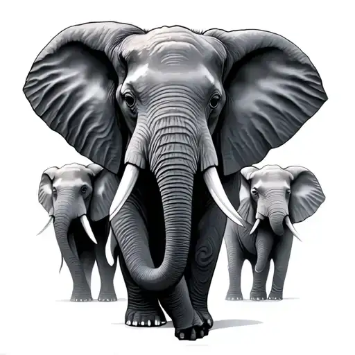 Three Elephants
