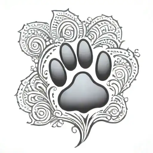 Paw Print Dog
