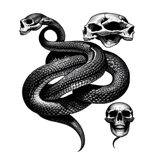 Lilith Snake Skulls