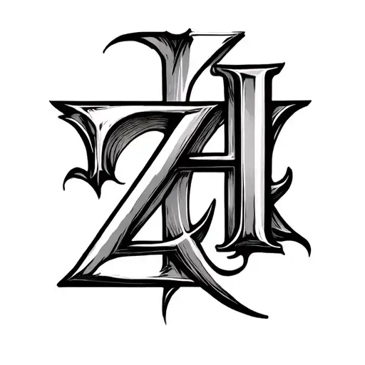 Letters Z And H Combine