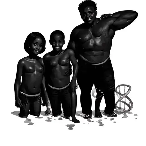 Dna E Family Posing For A Picture