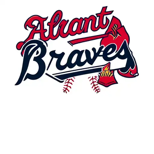 Atlanta Braves Logo Incorporated Into The Design