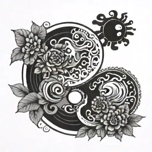 Grandma Ying Yang Symbol