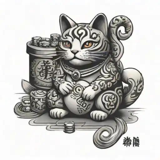 Maneki Neko With Gambling Addiction