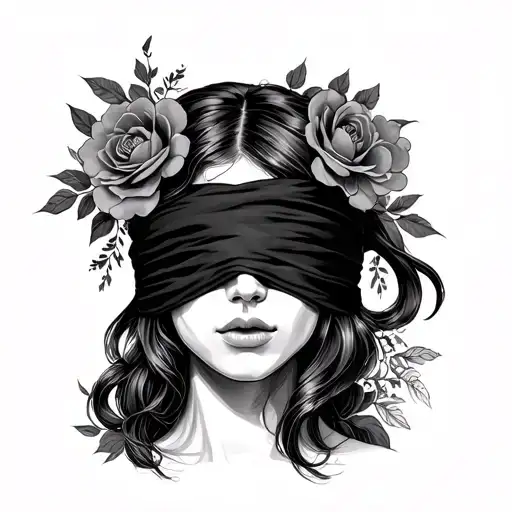 Traditional Blindfolded Woman