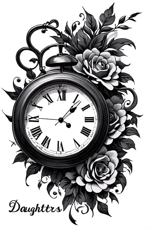 Clock With Daughters Name