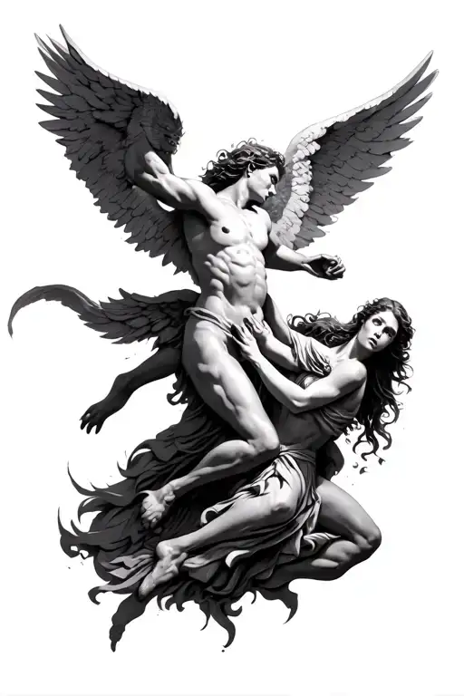 Angels Fighting Demons
