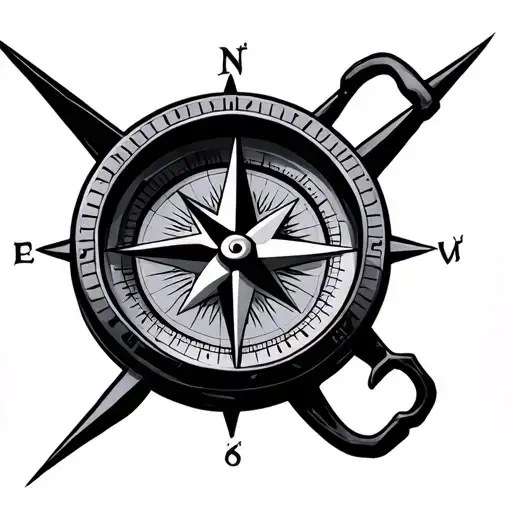 Compass With Coordinate Polynesian