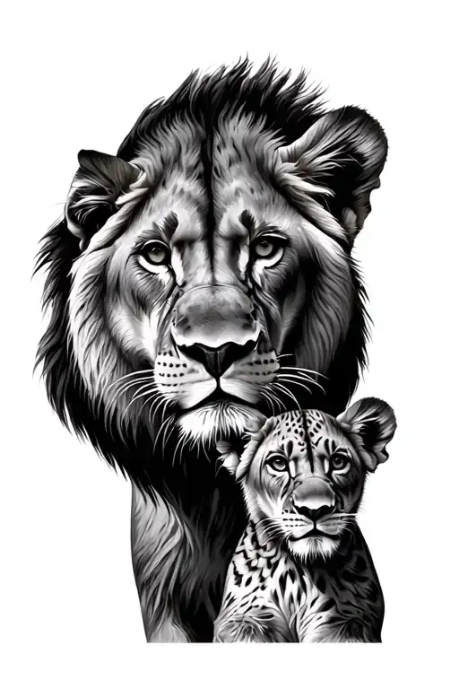 Lioness And Cub
