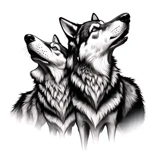 Family If Wolves Howling