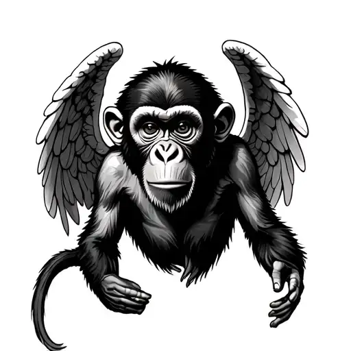 Monkey Lost With Angels