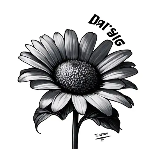 Daisy That Has Dasig Written In The Stem