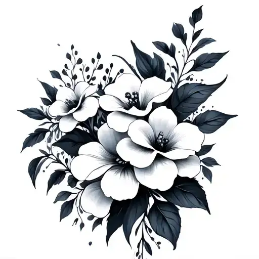 Bold Architectural Lines With Flowers