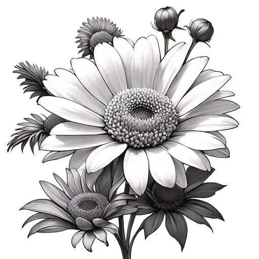 Chrysanthemum And Daisy