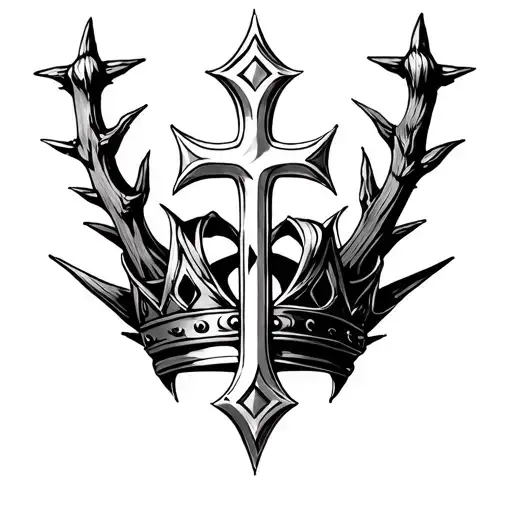Cross And Thorn Crown