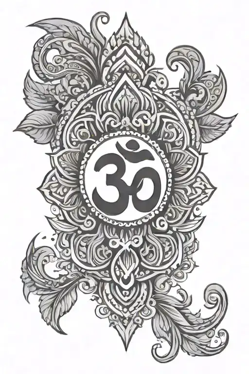 Indian Aum Symbol