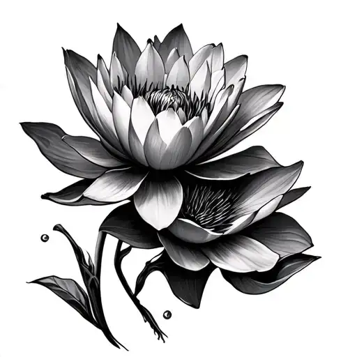 Water Lily And Poppy