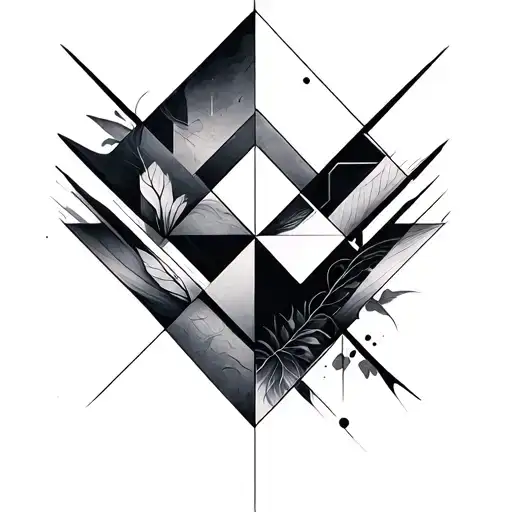 Geometric Tattoo Design With Elements