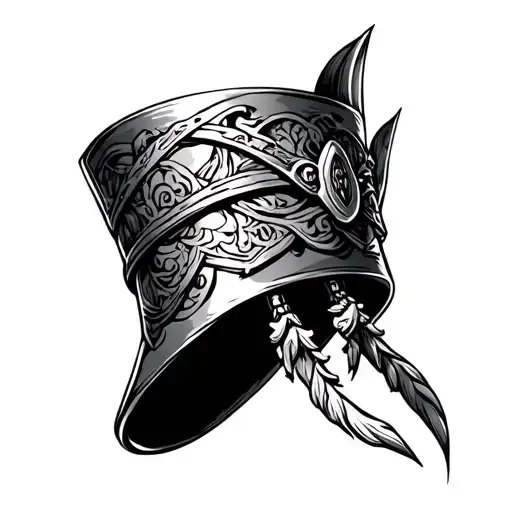 Feminine Viking Bracelet Tattoo Design For Wrist
