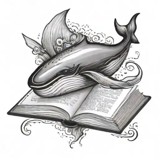 Whale And Open Book With